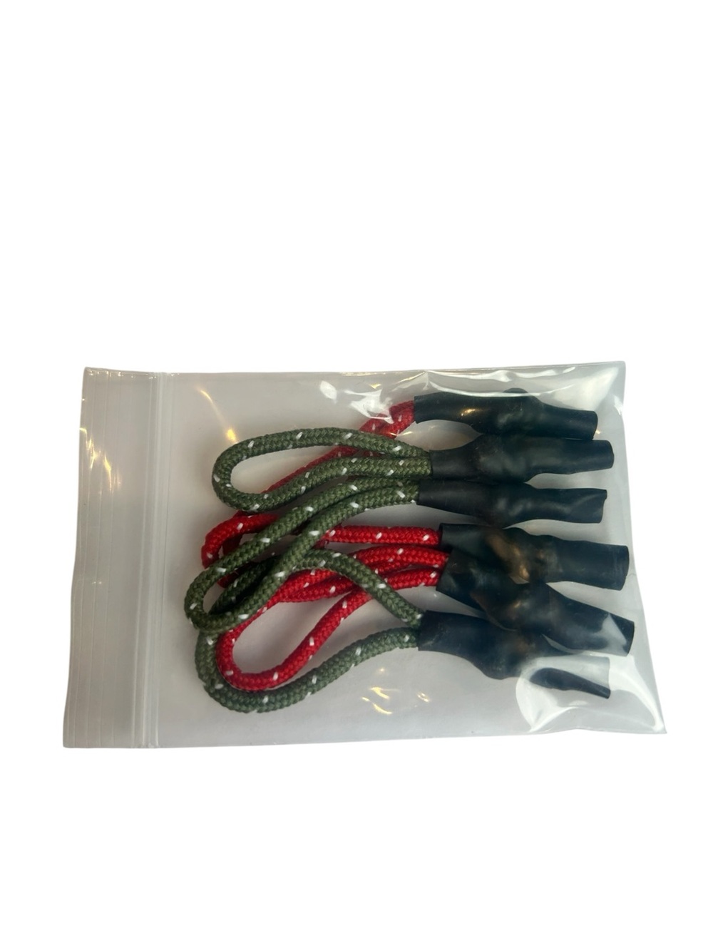 Zipper Pulls for Hoodies Jackets Bags Black Rubber Grip Set Like New